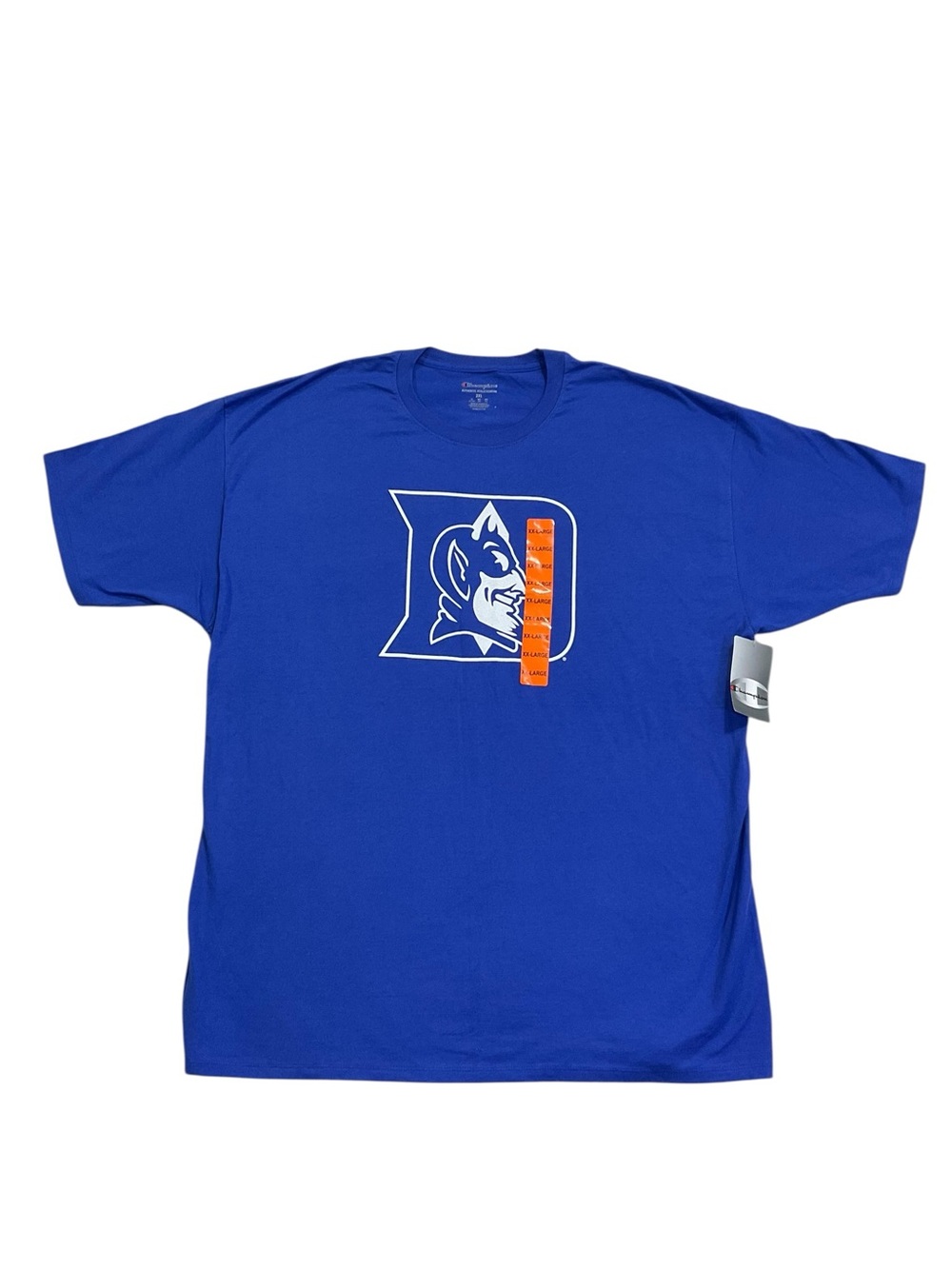 Duke Blue Devils Champion T-Shirt 2XL NWT Royal Blue Cotton NCAA
